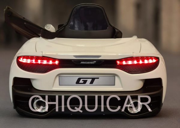 Coche infantil a batería 12V McLaren 620 GT con mando a distancia blanco - Imagen 2