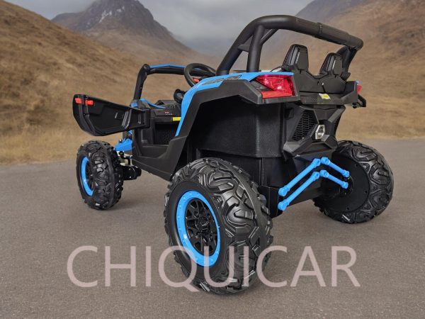 Buggy  infantil  12 voltios con mando a distancia azul 4 motores - Imagen 2