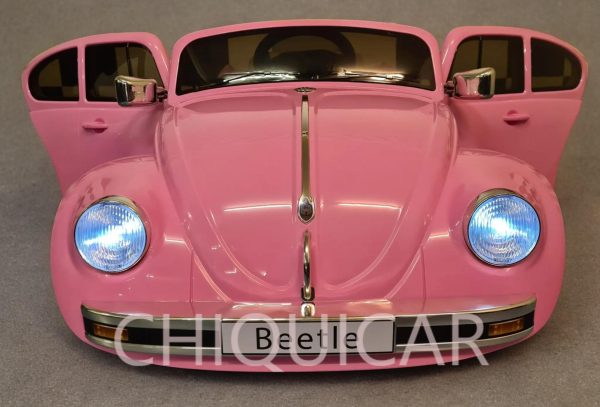 Coche para niños Volkswagen Beetle 12 voltios rosa - Imagen 2