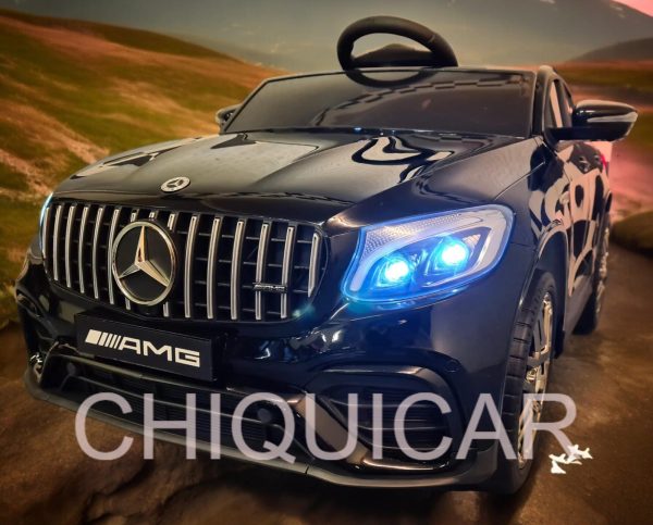 Coche infantil Mercedes GLC 12V negro metalizado 1 plaza 4 motores - Imagen 2