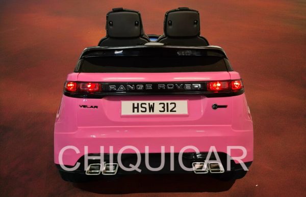 Coche infantil a batería Range Rover Velar 12Volt 2.4G RC Rosa - Imagen 2