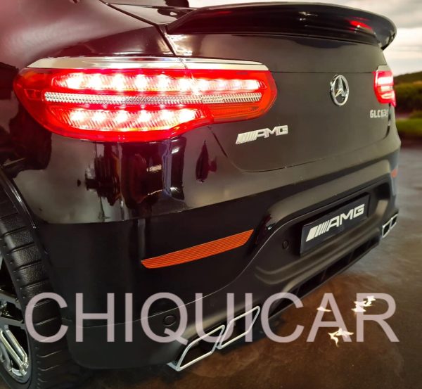 Coche infantil Mercedes GLC 12V negro metalizado 1 plaza 4 motores - Imagen 4