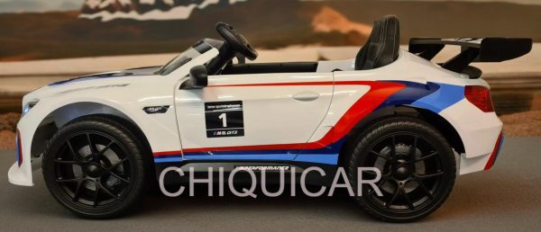 Coche para niños BMW M6 GT3 con mando a distancia blanco - Imagen 8