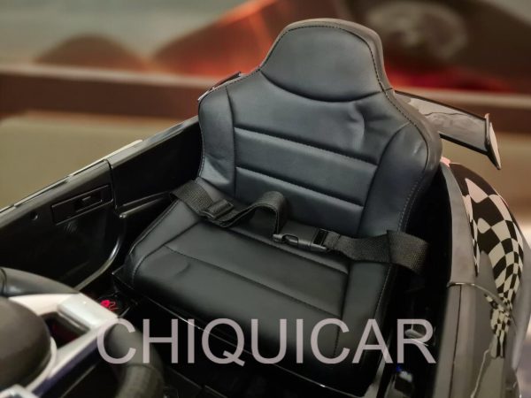 Coche eléctrico para niños Mercedes GTR negro metalizado - Imagen 7