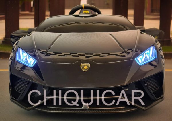 Coche para niños Lamborghini Huracan 12 voltios con mando a distancia negro metalizado - Imagen 3