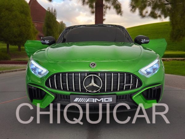 Mercedes SL63 12 voltios verde metalizado 4 motores - Imagen 9