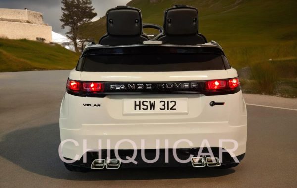 Coche para niños Range Rover Velar 12 Voltios 2.4G RC blanco - Imagen 3