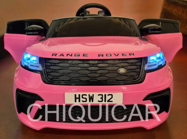 Coche infantil a batería Range Rover Velar 12Volt 2.4G RC Rosa - Imagen 4