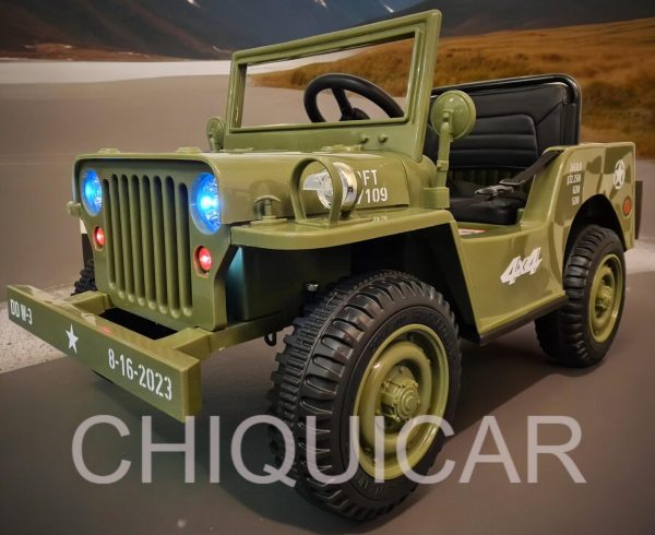 Jeep infantil Willy 12 voltios con mando a distancia para 1 persona