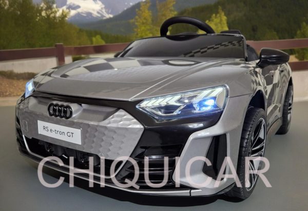 Audi E-Tron GT gris 12 voltios 4 motores - Imagen 3