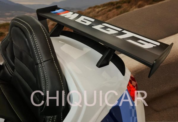 Coche para niños BMW M6 GT3 con mando a distancia blanco - Imagen 11