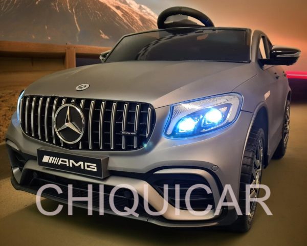 Coche eléctrico para niños Mercedes AMG GLC gris mate 4 motores - Imagen 4