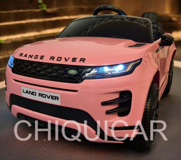 Coche infantil Range Rover Evoque 12 voltios y 4×4 rosa - Imagen 5