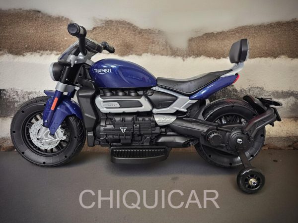 Moto eléctrica infantil Triumph Rocket 12 voltios - Imagen 3