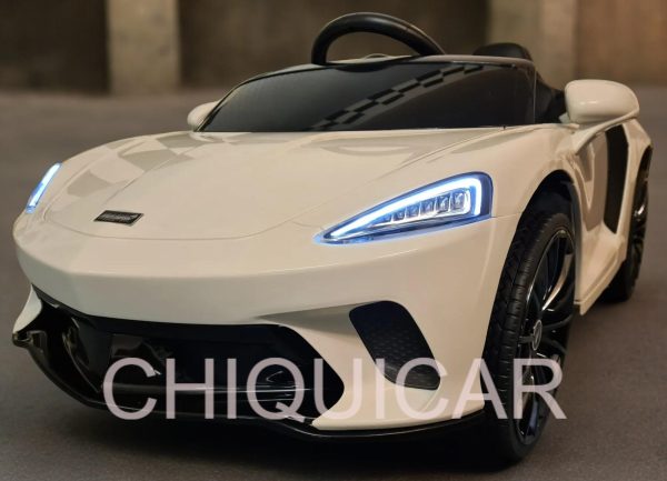 Coche infantil a batería 12V McLaren 620 GT con mando a distancia blanco - Imagen 4