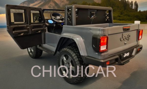 Jeep infantil para 2 personas Jeep Gladiator 12 voltios con mando a distancia - Imagen 8