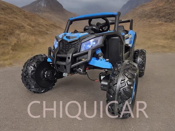 Buggy  infantil  12 voltios con mando a distancia azul 4 motores - Imagen 6