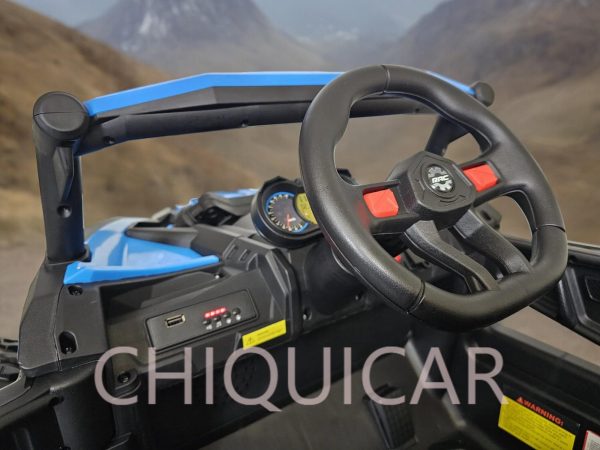 Buggy  infantil  12 voltios con mando a distancia azul 4 motores - Imagen 8