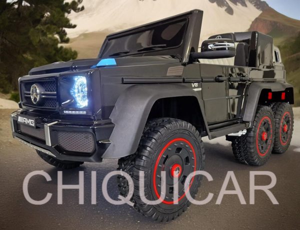 Coche eléctrico para niños Mercedes G63  6×6  AMG negro metalizado