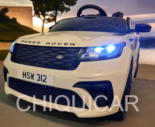 Coche para niños Range Rover Velar 12 Voltios 2.4G RC blanco - Imagen 5