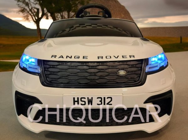 Coche para niños Range Rover Velar 12 Voltios 2.4G RC blanco - Imagen 4