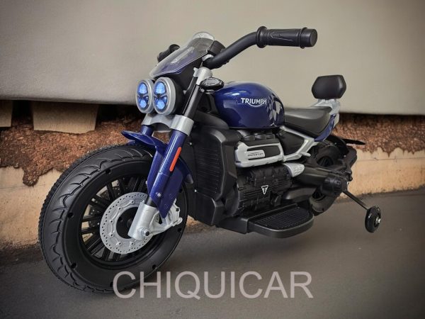 Moto eléctrica infantil Triumph Rocket 12 voltios - Imagen 2