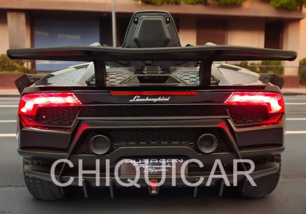 Coche para niños Lamborghini Huracan 12 voltios con mando a distancia negro metalizado - Imagen 8