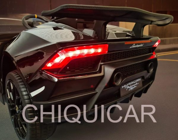 Coche para niños Lamborghini Huracan 12 voltios con mando a distancia negro metalizado - Imagen 9