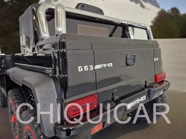 Coche eléctrico para niños Mercedes G63  6×6  AMG negro metalizado - Imagen 9