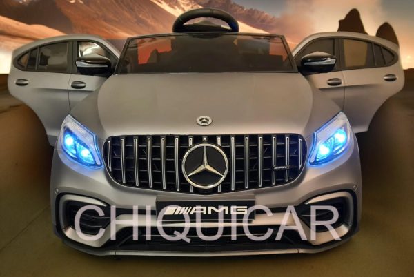 Coche eléctrico para niños Mercedes AMG GLC gris mate 4 motores - Imagen 5