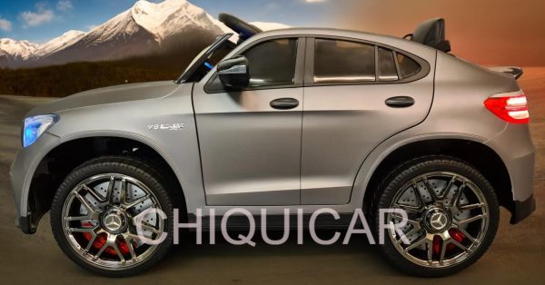 Coche eléctrico para niños Mercedes AMG GLC gris mate 4 motores - Imagen 6