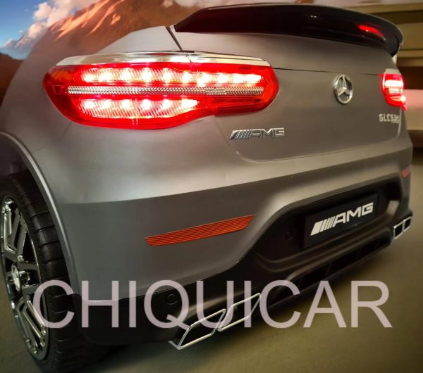 Coche eléctrico para niños Mercedes AMG GLC gris mate 4 motores - Imagen 7