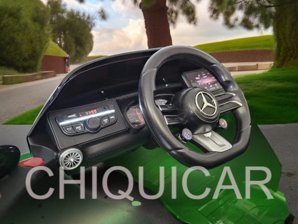 Mercedes SL63 12 voltios verde metalizado 4 motores - Imagen 12