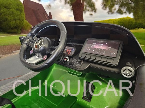 Mercedes SL63 12 voltios verde metalizado 4 motores - Imagen 5