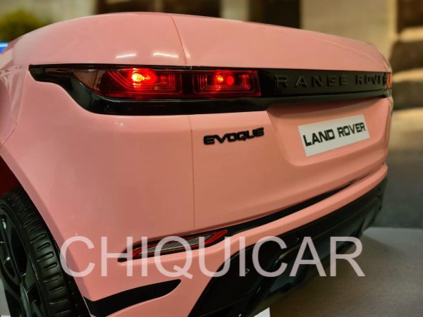 Coche infantil Range Rover Evoque 12 voltios y 4×4 rosa - Imagen 10