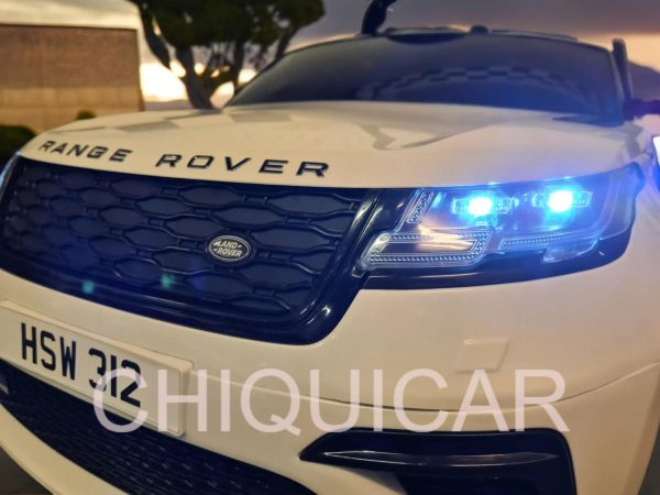 Coche para niños Range Rover Velar 12 Voltios 2.4G RC blanco - Imagen 7