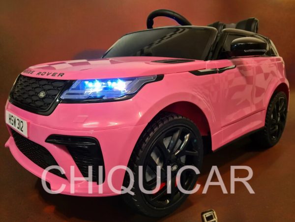 Coche infantil a batería Range Rover Velar 12Volt 2.4G RC Rosa - Imagen 8