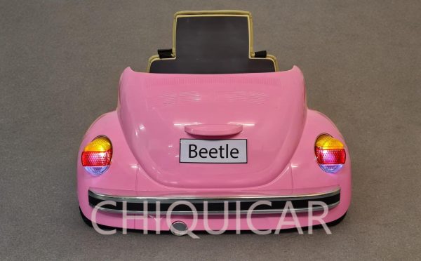 Coche para niños Volkswagen Beetle 12 voltios rosa - Imagen 10