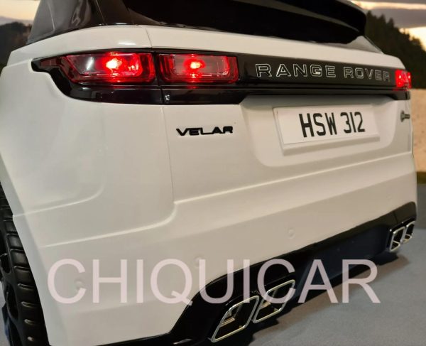 Coche para niños Range Rover Velar 12 Voltios 2.4G RC blanco - Imagen 9