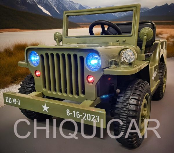 Jeep infantil Willy 12 voltios con mando a distancia para 1 persona - Imagen 2