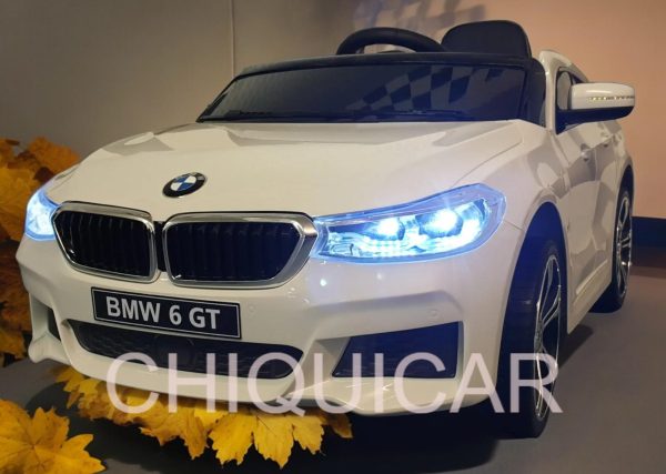 Coche a batería BMW GT 12 voltios 2.4G mando a distancia blanco