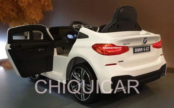 Coche a batería BMW GT 12 voltios 2.4G mando a distancia blanco - Imagen 4