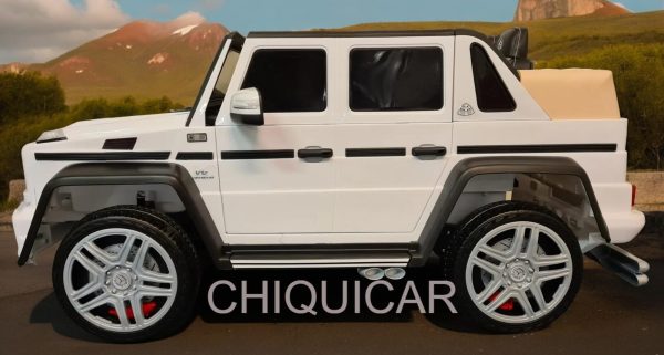 coche infantil Mercedes Maybach G650 12Volt 1 persona blanco - Imagen 2