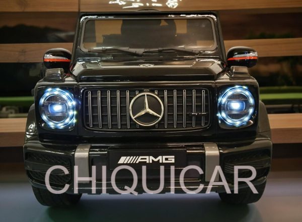 Coche infantil Mercedes G63 12V negro con arranque suave para 1 persona - Imagen 2