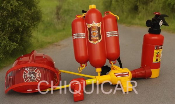 Coche de bomberos eléctrico para niños de 12 voltios con camión de bomberos RC de 2,4 G - Imagen 6