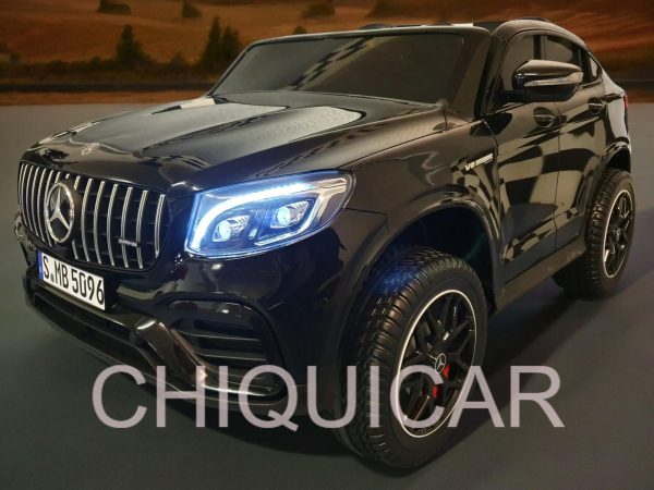 Coche eléctrico infantil Mercedes GLC63 2 personas negro metalizado