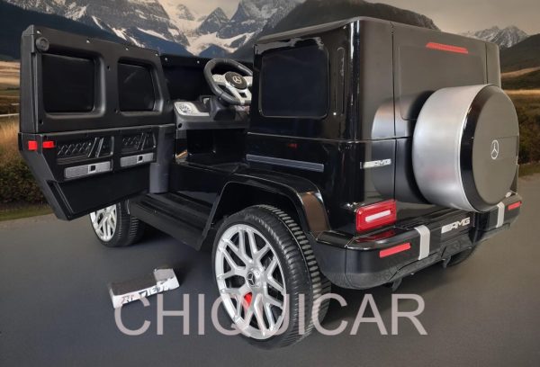 Mercedes G63 2 personas 24 voltios negro metalizado - Imagen 9