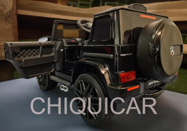 Coche infantil Mercedes G63 12V negro con arranque suave para 1 persona - Imagen 5