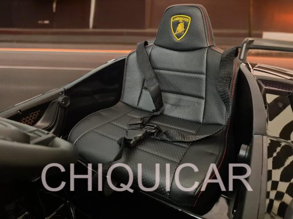 Coche para niños Lamborghini Huracan 12 voltios con mando a distancia negro metalizado - Imagen 10