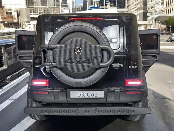 Coche para niños Mercedes G63 AMG 4×4 24 voltios 2 personas negro metalizado - Imagen 5